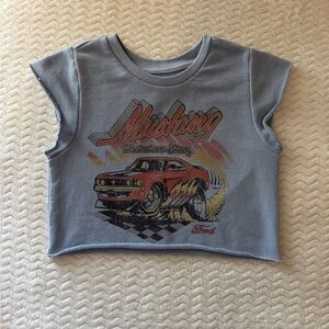 Ford Mustang Kids Short Sleeve Tee - Blue